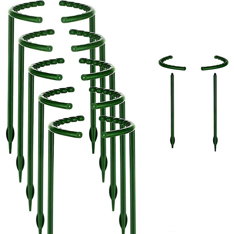Plastic Plant Support Ring Fit for Various Plants Reusable Support Pile for Orchard Garden Potted Flower Vine Growth Support