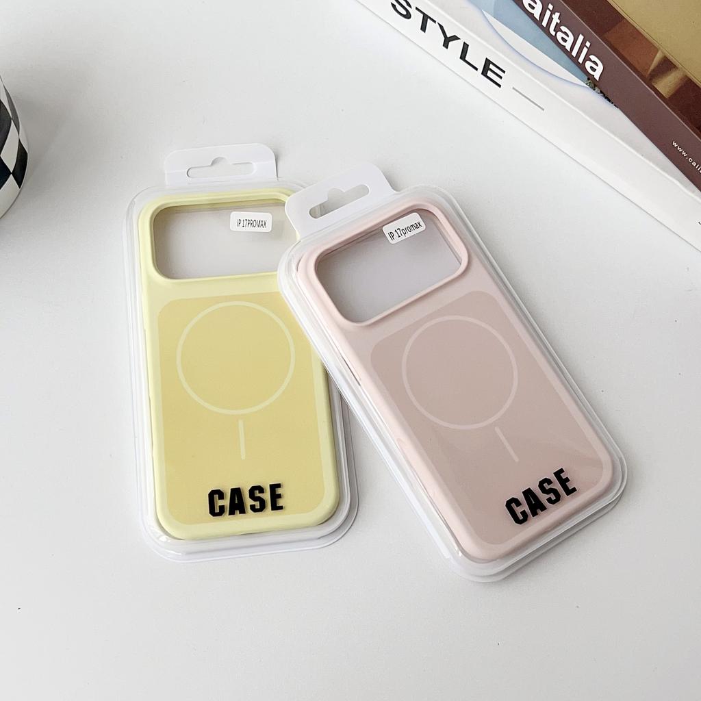 For iPhone 17 Pro Case Compatible with MagSafe Shockproof Silicone Phone Back Cover