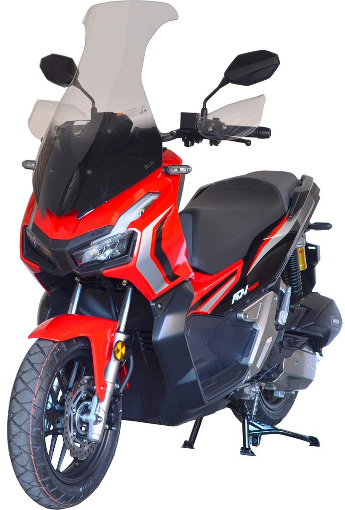 Asahi Windshield Long Screen, Polycarbonate Resin/Made in Japan, ADV150 (2BK-KF38), Clear, ADV-13