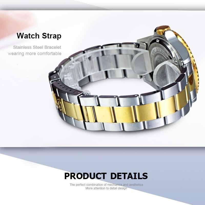 Top Markenuhr Herren Sportuhren Drehbare Lünette GMT Saphirglas Datum Edelstahl Quarzuhren