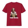 The King Mascot Burger T Shirt Vintage Washed Breathable Comfortable Unisex Soft Designer Clothes Fashion Graphic