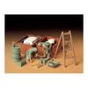 Tamiya 1/35 Military Miniature Series No.180 German Army Tank Crew Engine Maintenance Set Plastic Model 35180
