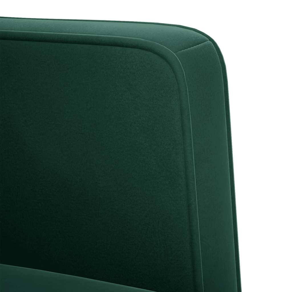 Armchair with Armrests Dark Green 53 cm Velvet