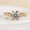 Classic Copper Alloy Zircon Ring Ladies Jewelry Wedding Promise Party Gift