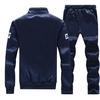 Spring and Autumn Two Piece Set Men's Stand Collar Sweatshirt Jacket and Trousers Casual Sportswear