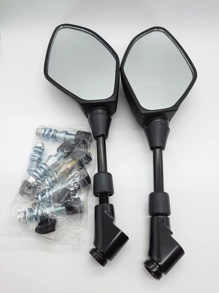 Motorcycle Mirror Left and Right 1 Set 10 Mm 8 Mm with Screws Vehicle Inspection Standards for Honda and Right Cub/yamaha/kawasaki/pcx/ktm/cb (left