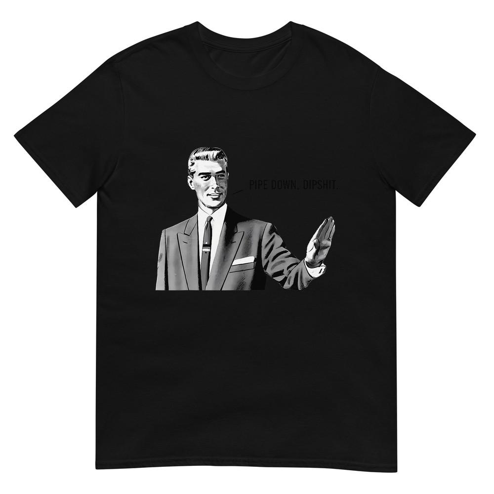 Успокойся, придурок Смешной Парень-Корректор Мем Футболка 4XL