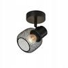 Ceiling Light - NETTLIFE - 1-bulb Ceiling Light - Black - Metal - 330° Adjustable