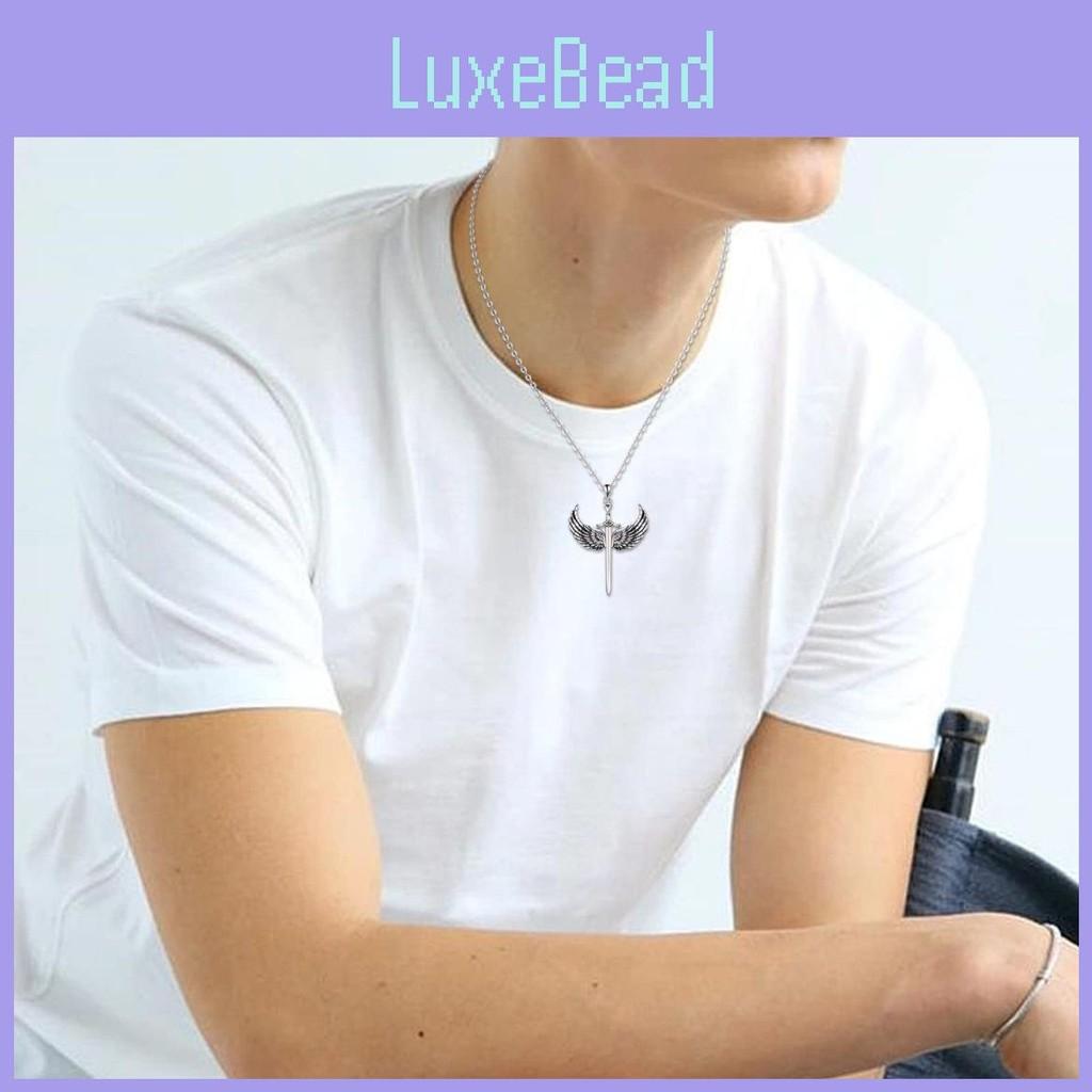Wings Cross Unique Pendant Necklace With Alloy Material For Daily Urban Style
