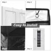 6 Shelf Over The Door Organizer Clear Pocket Hanging Pantry Nursery Shelves Wall Mount for Bathroom Sundries Closet Bedroom
