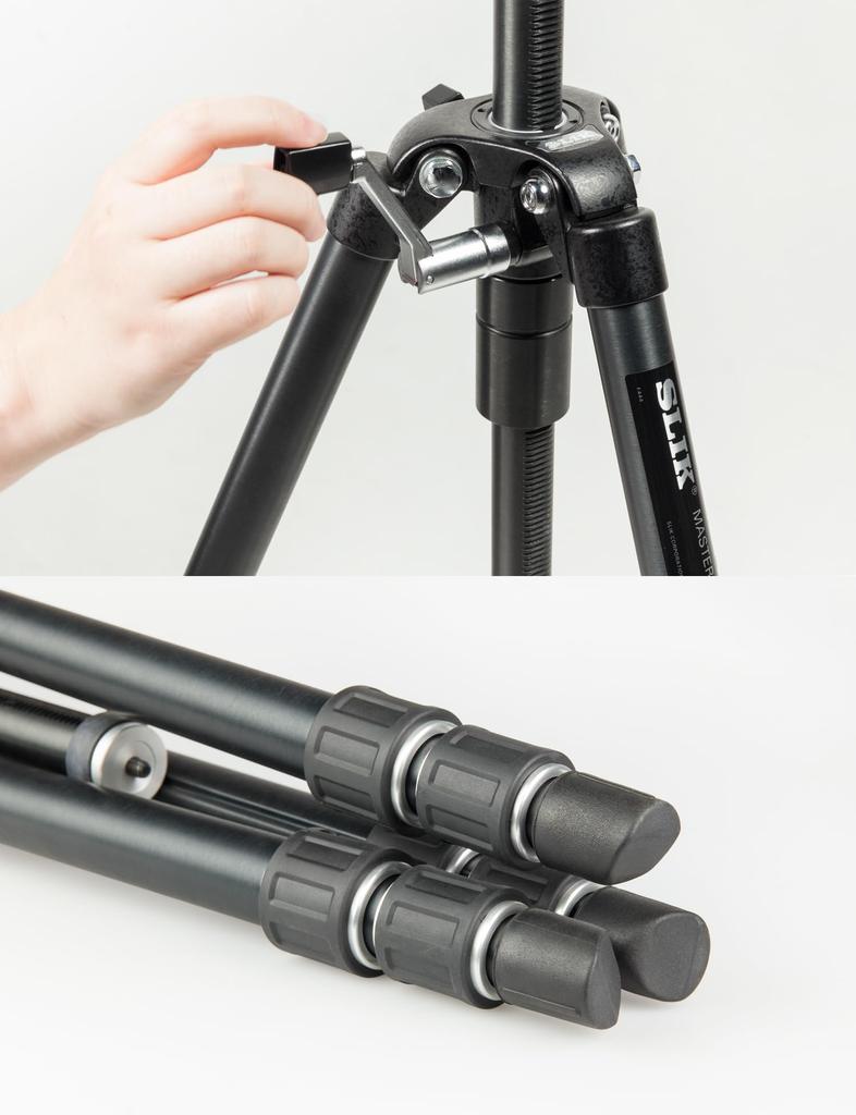 SLIK Master 3 100448 Tripod, 3-Section, Medium,