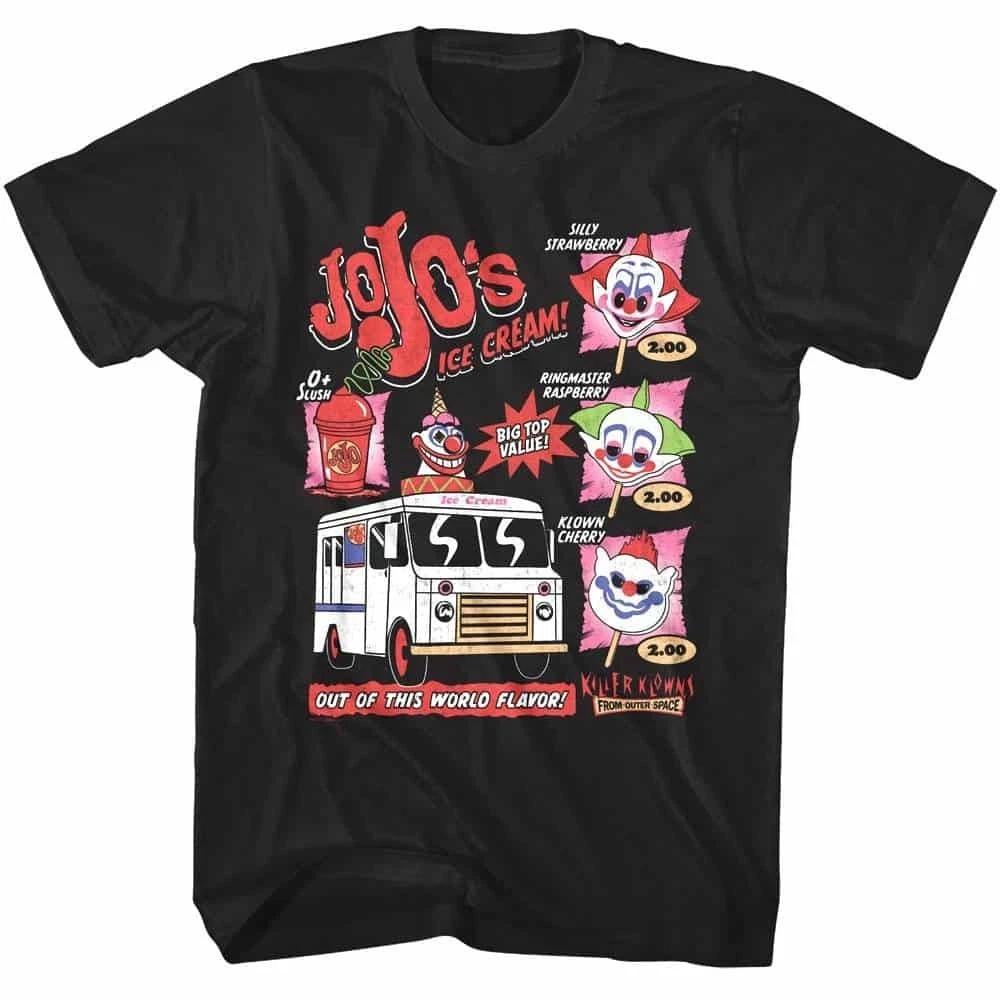 

Killer Klowns JoJo s Ice Cream Menu Men s T Shirt S