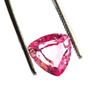 6.00 Ct Natural Pink Kunzite Certified Trillion Shape Loose Gemstone
