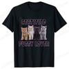 Funny CerTified Pussy Lover Meme Cat Graphic T Shirts Unisex Fashion Kawaii T-shirt Street Casual Vintage T-shirts for Men Women