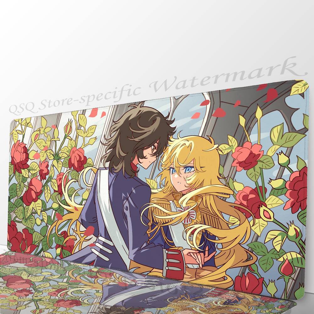 The Rose Of V-Versailles Anime Mousepad Mouse Mat Desk Mat With Pad Gaming Accessories Prime Gaming XXL Keyboard Pad Padding M