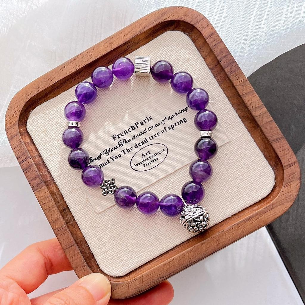 10Mm Design Natural Amethyst Bracelet Bracelet
