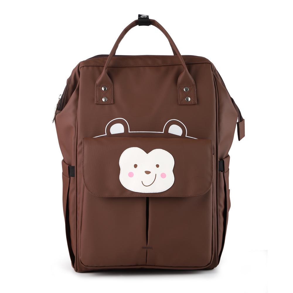Waterproof Cartoon Mommy Backpack: Multifunctional, Portable, Large-Capacity for Mom & Baby Outings