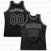Individuelle schwarze Basketball-Tanktops im Tiffany-Blau-Stil für Herren, personalisiertes Team-Top, Unisex