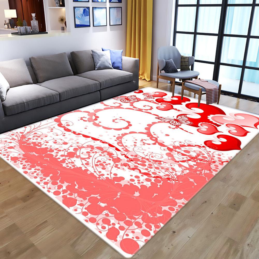 Flowers And Plants Printed Carpet Living Room Modern Home Sofa Coffee Table Bedroom Full Bedside Floor Mat