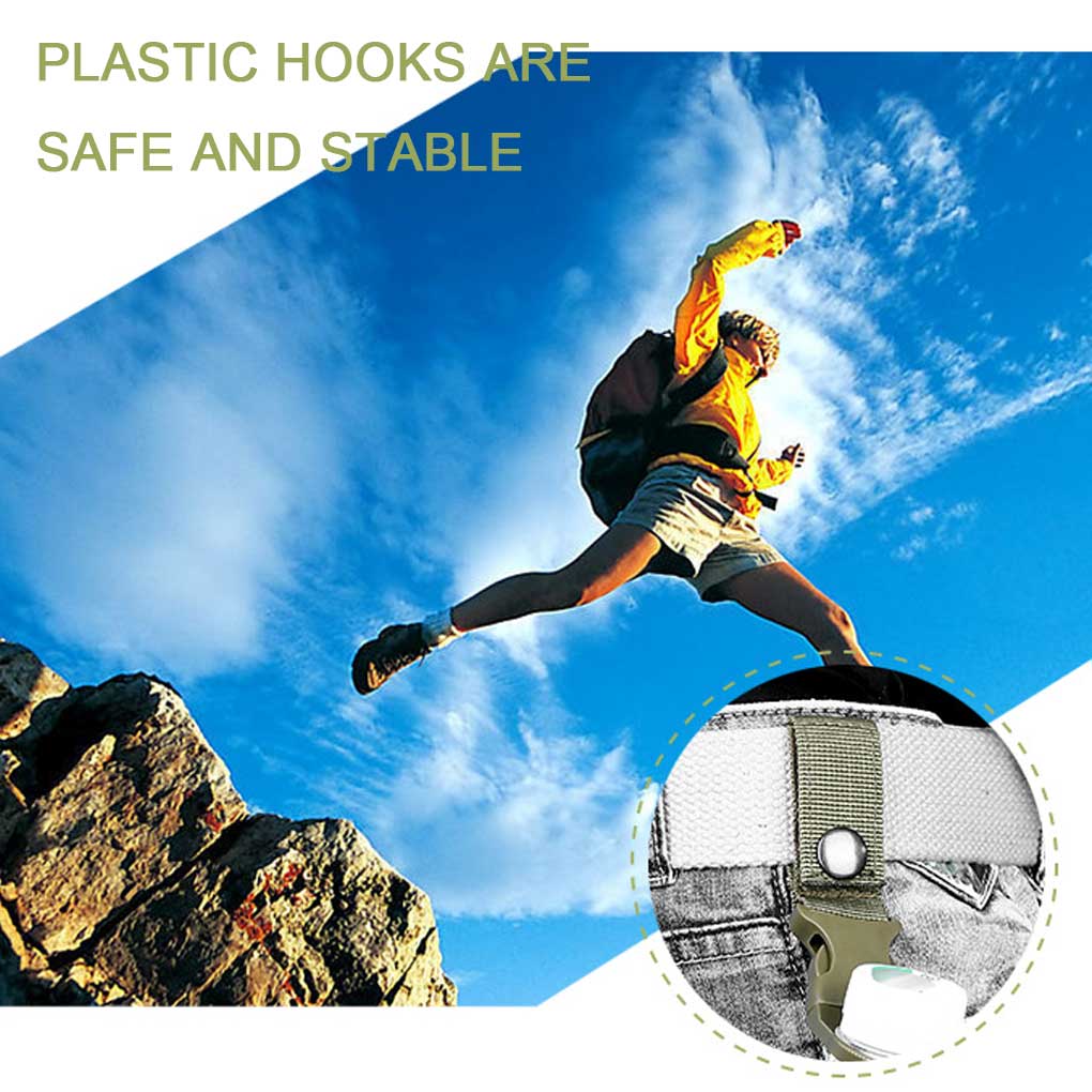 Uchwyt na butelkę do picia montowany na pasku Kemping Piesze wędrówki Podróże Plecak Uchwyt na butelki Klamry szybkiego zwalniania Sprzęt outdoorowy