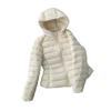 Womens Short Puffer Jacket With Hood Slim Fit Lightweight Down Coat Winter Daily Wear