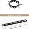 Punk Rock Street Snap Fashion Punk Metal Rivet Bracelet Wide Leather Stud Spike Bracelet