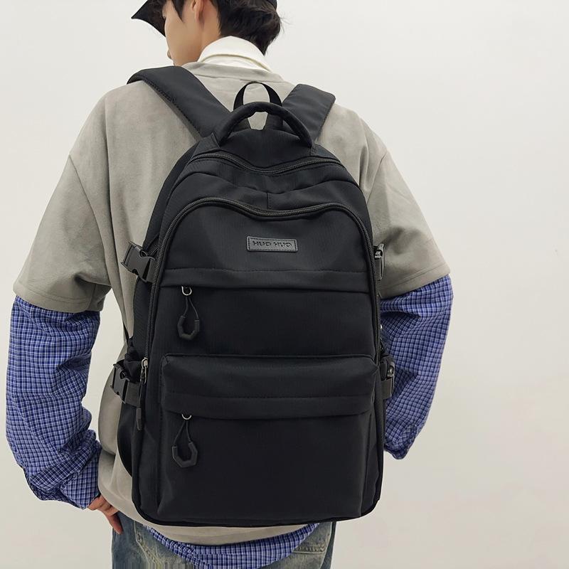 Schoolbag1011 new fashion casual college student schoolbag men and women simple computer backpack large capacity backpack