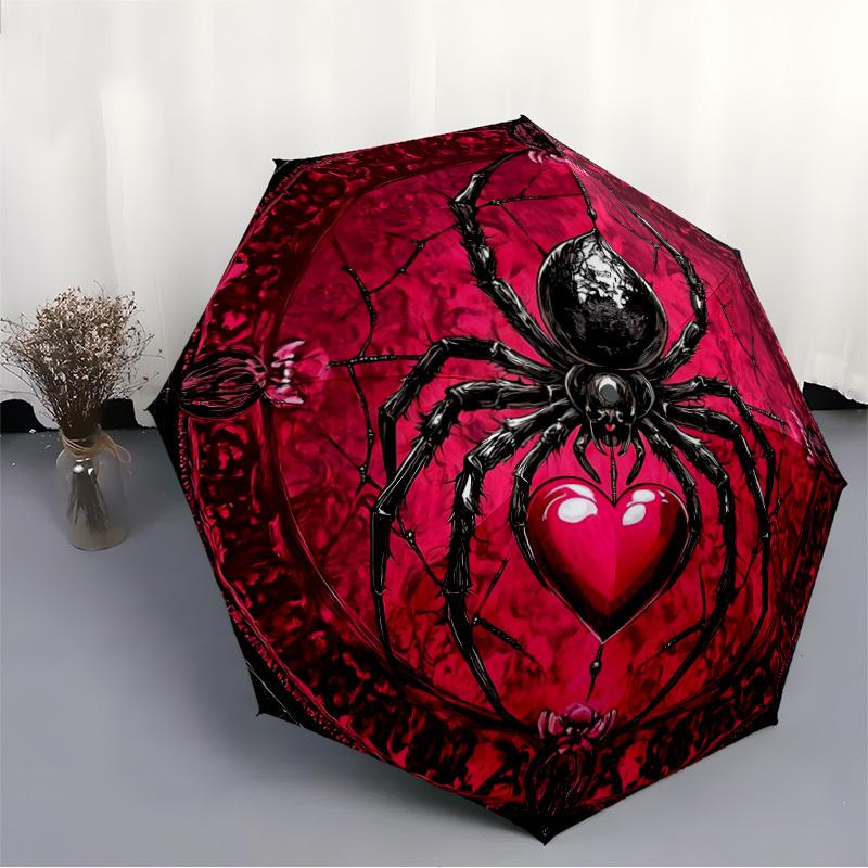 1pc Spider Web Automatic Open/Close Umbrella, Windproof, Folding Compact Umbrella with Lightweight Design for Women/Men221