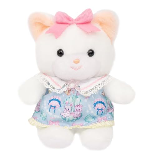 Yoshitoku Retro Plush Collection Mini Creamy Cat Swimmer Outfit & Pouch Set (Blue) Size: Approx. W9 x D8 x 12cm 180620