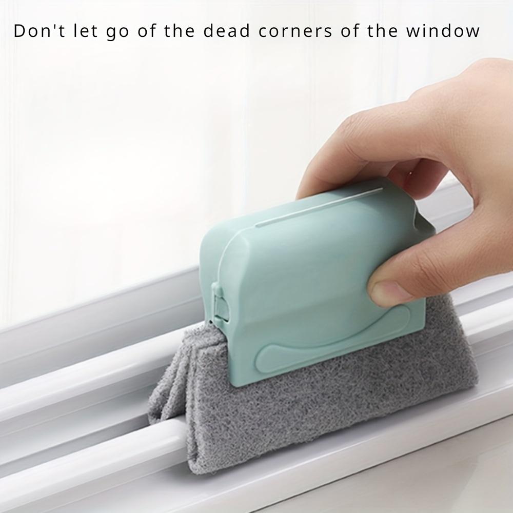 Multifunktionale Vertiefungsreinigungsbürste Fensterglasreinigungswerkzeug Reinigen von Fenstern und Türen schwer erreichbare Ecken kleine Bürste Reinigungszubehör