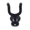 Wall-Mounted Wooden Guitar & Ukulele Rack with Metal Hooks for Hulusi & Erhu.