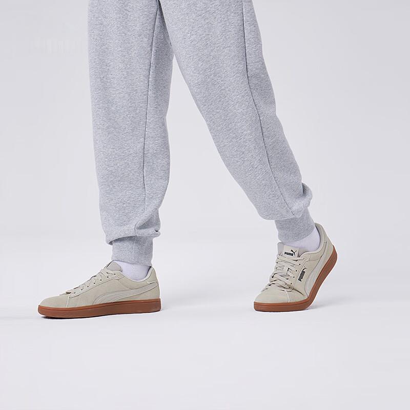 Puma Relaxed Solid Color Breathable Fashion Versatile Knitted Sports Pants Men Bottoms Gray 683481-04