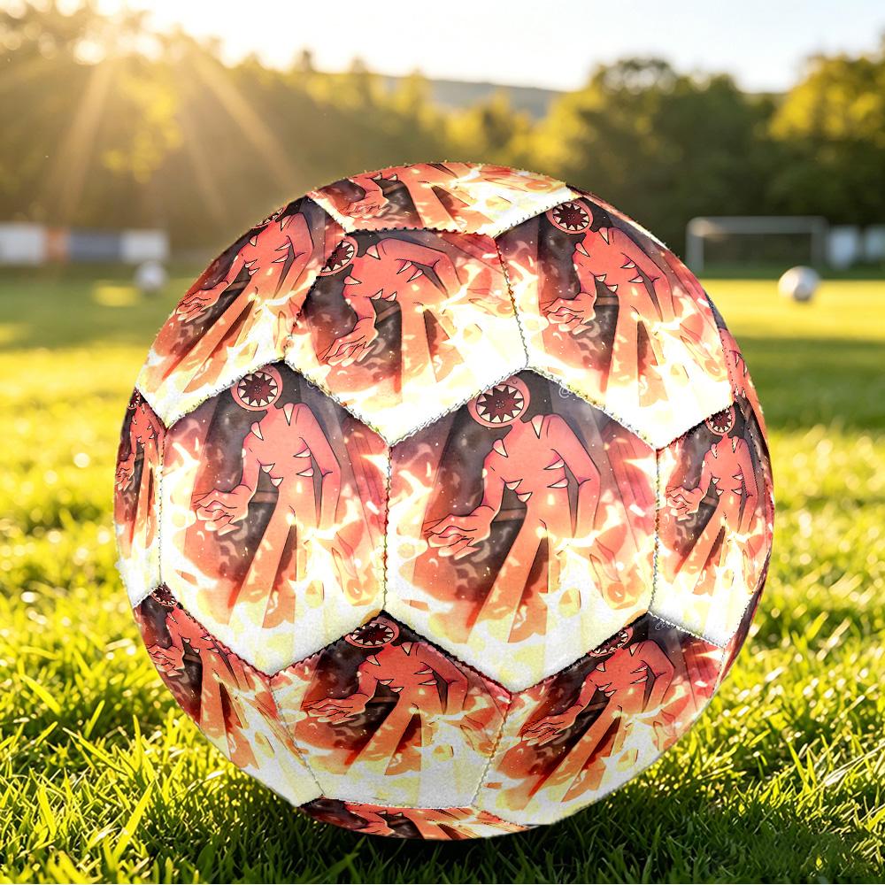 Size 5 Football Doors Pattern, Wear‑Resistant Soccer Ball for Match Training Daily Sports Play