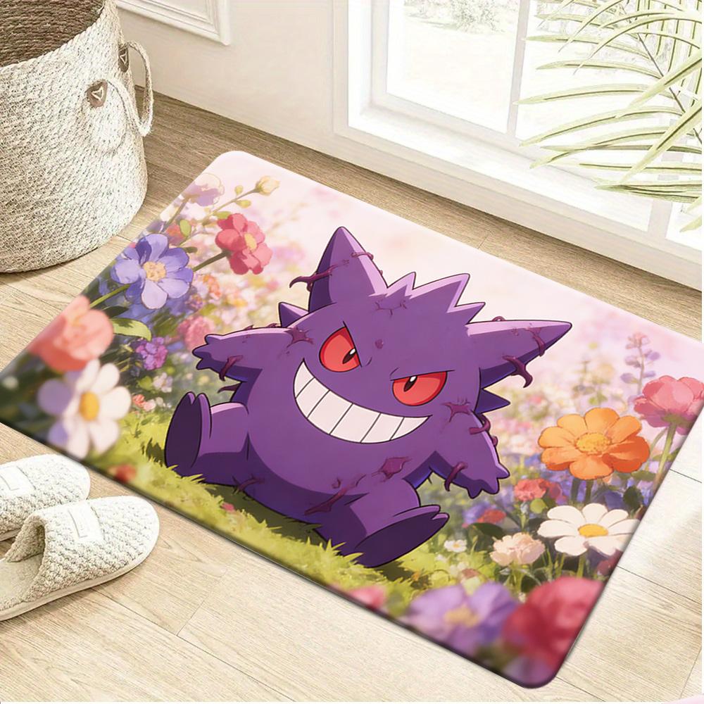 Pokemon Pikachu Cozy Home Print Non-slip Doormat, Soft Absorbent Floor Rug for Home Decor