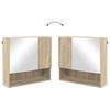 Bathroom Furniture Set 4 Pcs Sonoma Oak Engineered Wood & Metal