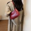Red Shoulder Bag for Women  New Leather Texture  Luxury Crossbody Bag  Wedding Designer  Bride  Trendy