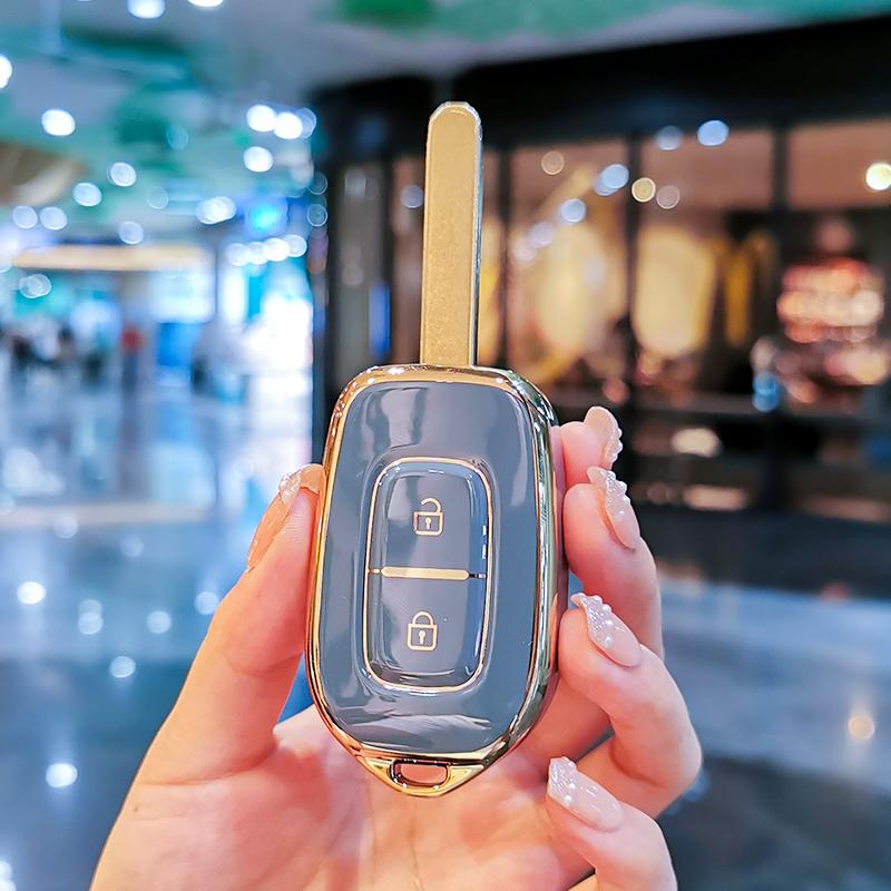 

New TPU Car Remote Key Case Cover Protect Shell Bag For Renault Duster Dokker Logan Stepway Clio5 SS2 Renault TWingo Accessories