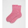 Lululemon Unisex Quarter Length Ragg Socks Candy Cloud Multi Mulberry Spark