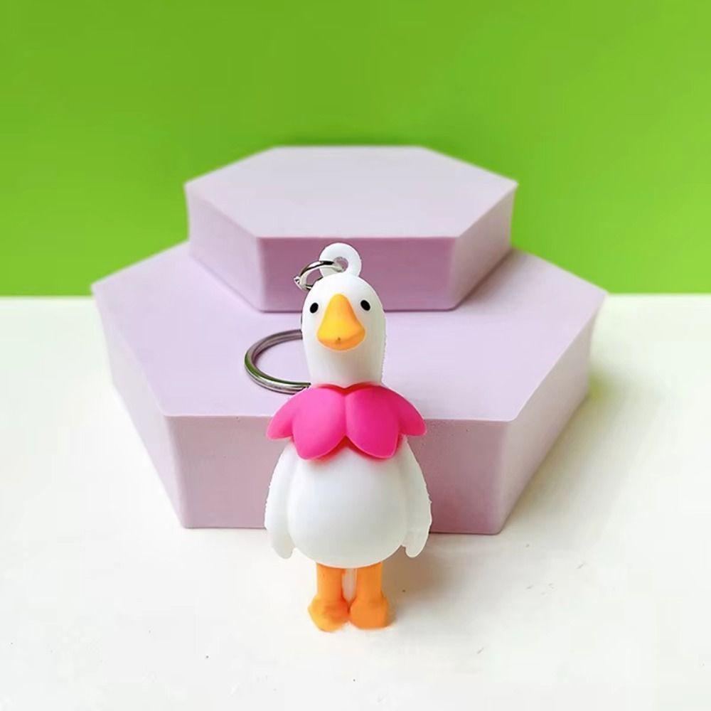 Cartoon Key Ring Personalised Duck Keychain Cute Animal Keychain Car Key Decoration