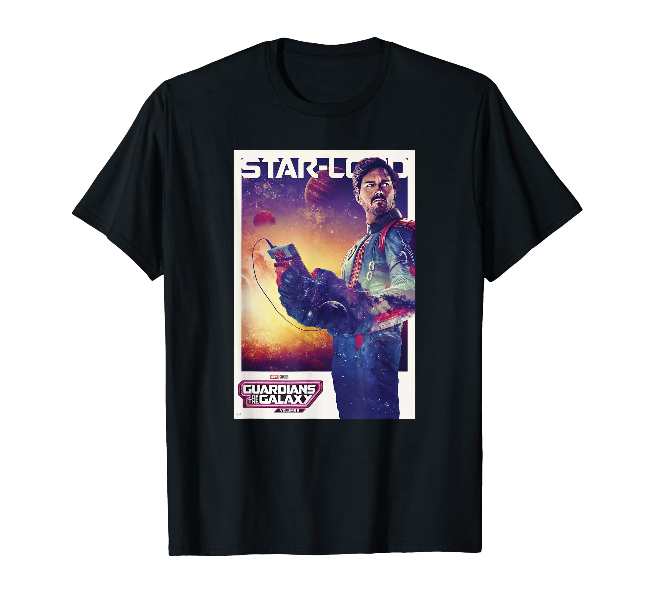

Marvel Guardians of the Galaxy Vol. 3 Star-Lord Solo Poster T-Shirt