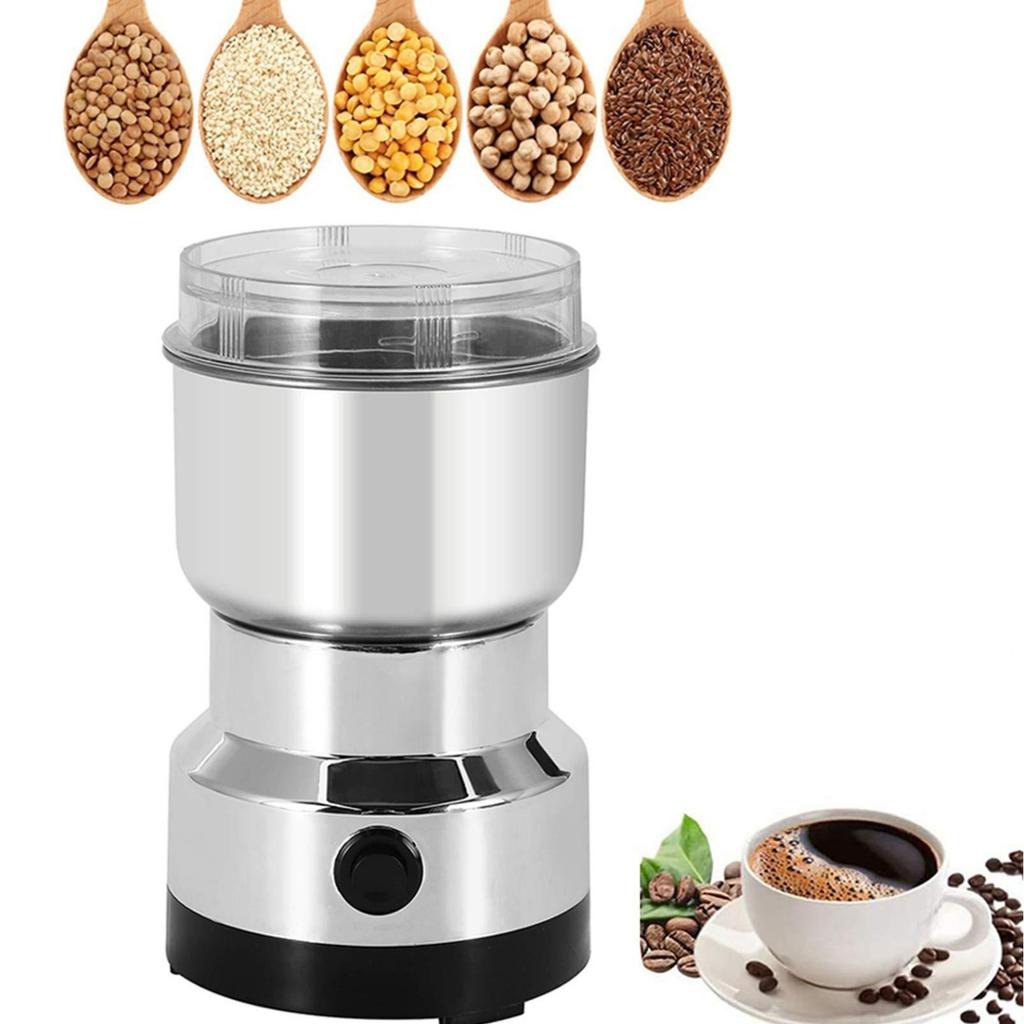 2 Blades 150KW Kitchen Electric Spice Mill 300ml Stainless Steel Coffee Grinder, EU Plug (FDA/LFGB/CE Certified)