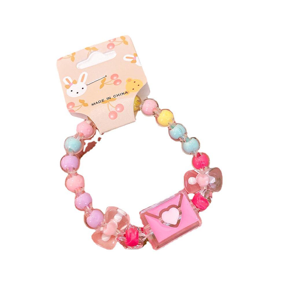 Princess Jelly Beaded Bracelet for Girls: Cute and Colorful Student Jewelry Accessory