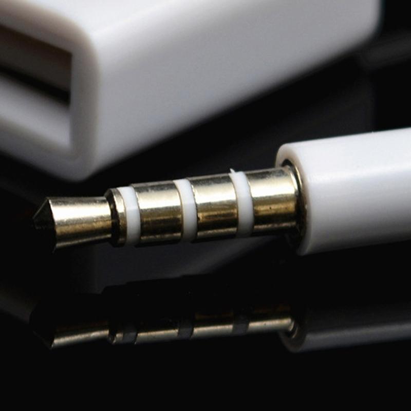 Universal Car Stereo 3.5mm USB Adapter Cable Suitable for Sound Systems Music Streaming Without Decoding Functionality