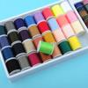 60-Color Sewing Thread Set: 32 Large Spools & 28 Metal Bobbins for Home Machines