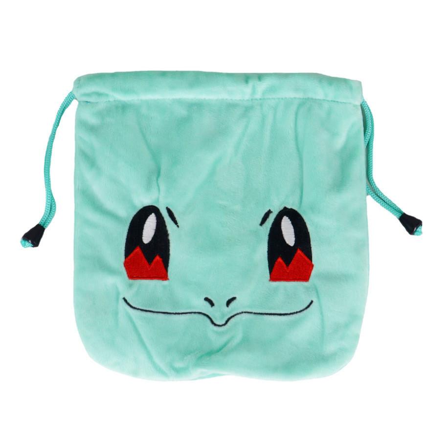 Cute Cartoon Plush Drawstring Bag For Pikachu Charmander Bulbasaur Squirtle Soft Pp Cotton Fill 20cm