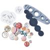 Durable Universal Tool for Cover Button, Size 11-29 Mm, Silicone Universal Tool for Cover Buttons Self Cover Button Tool