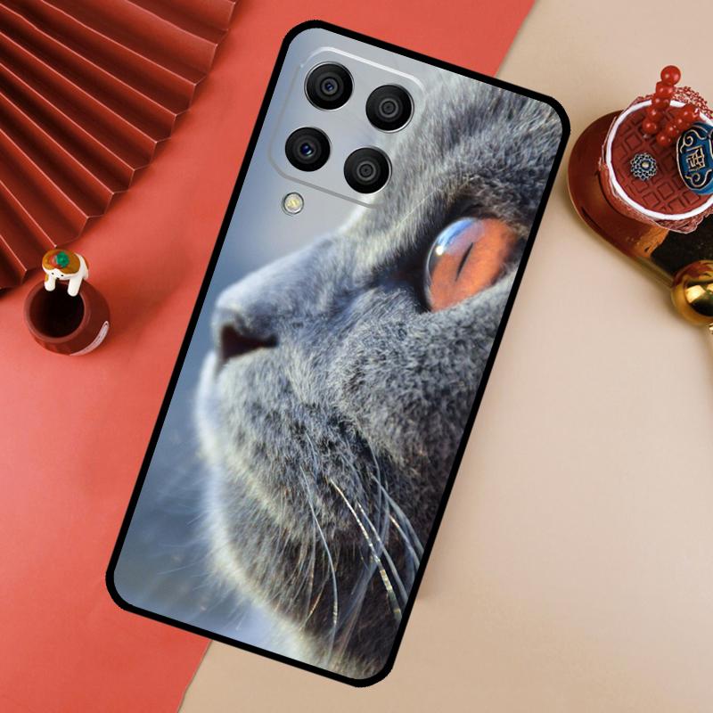 

British Shorthair Cat For Samsung Galaxy M13 M14 M33 M12 M32 M52 M31 M55 M15 M11 M21 M35 M53 M34 M54 M06 M16 Case Samsung M32 4G