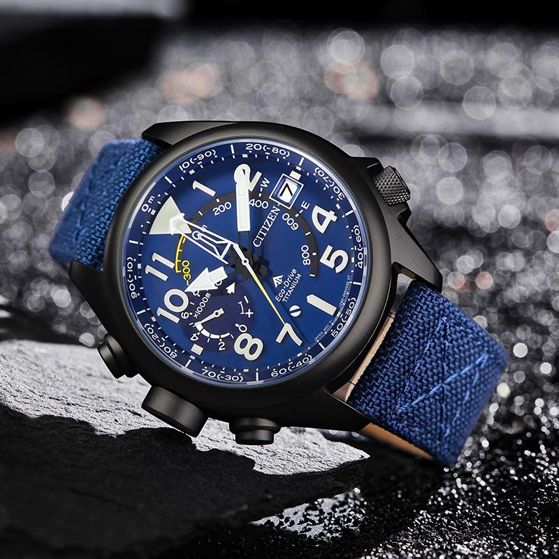 CITIZEN Eco-Drive Series PROMASTER Series Luminous Display Date Display Light Energy 200 Meters Waterproof Light Energy Quartz Nylon Strap BN4065-07L