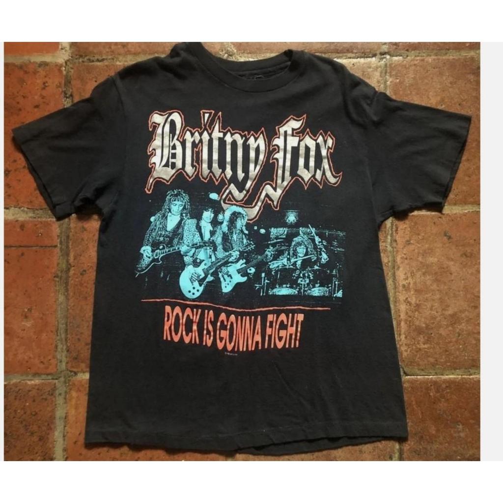 Nowa Britny Fox Rockk Będzie Walczyć z Brakiem Koszulka Unisex S-234XL Jednostronna Koszulka Unisex