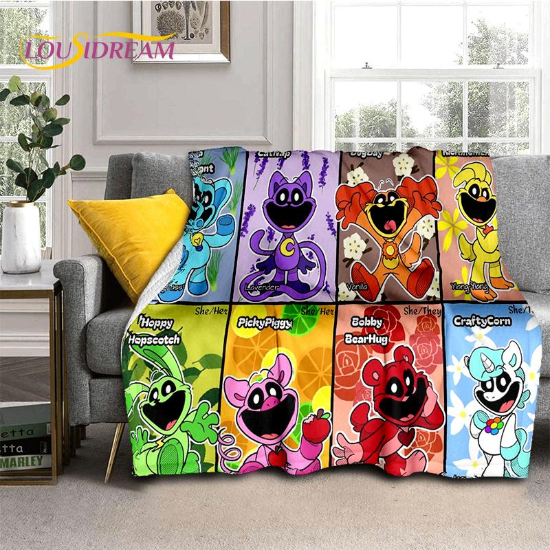 Cute S-Smiling C-Critters Catnap Craftycorn Cartoon Soft Blankets,Throw Blanket Comfortable Blanket for Beds Sofa Home Kids Gift